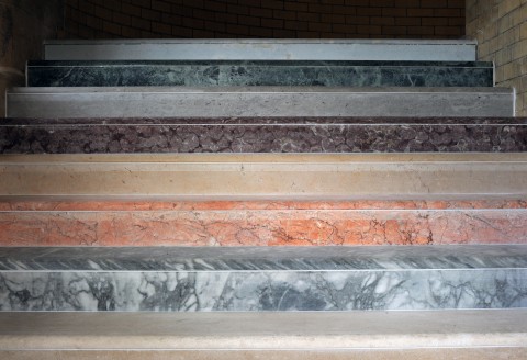 Marble steps, all different colours